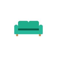 couch icon for furniture or household equipment company that can be used on brochures, catalogs, web, pattern element, etc. vector