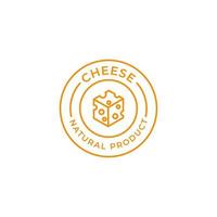 Vector cheese store logo design concept illustration idea