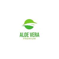 Vector aloe vera logo design concept illustration idea