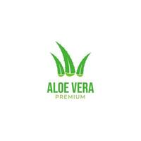 Vector aloe vera logo design concept illustration idea