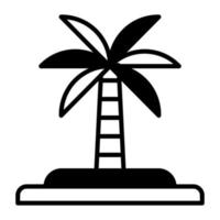 an amazing vector design of palm tree in modern and trendy style