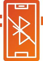 Bluetooth Disabled Icon Style vector