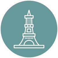 Eiffel Tower Icon Style vector