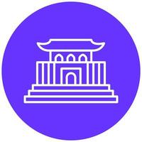 Forbidden City Icon Style vector