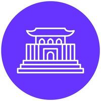 Forbidden City Icon Style vector