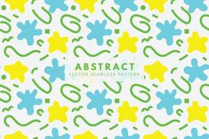 Abstract free form shapes colorful background seamless repeating pattern vector