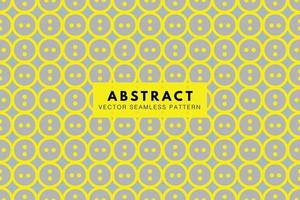 Yellow circles with yellow dots on a gray background vector seamless repeating pattern