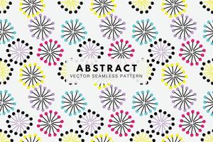 Floral abstract pastel colorful organic shapes vector seamless repeating pattern