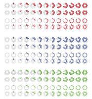 Round elements boot process vector