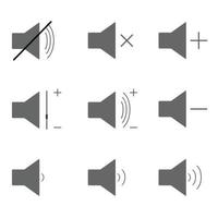 Set sound icons vector