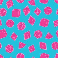 Seamless pattern of dice for board games. vector