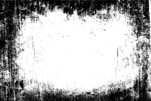 grunge gräns textur bakgrund. abstrakt ram täcka över. png grafisk illustration med transparent bakgrund.