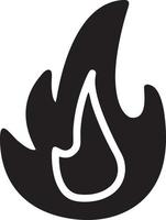 Fire hot icon symbol image vector. Illustration of the danger fire burn image design. EPS 10 vector