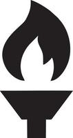 Fire hot icon symbol image vector. Illustration of the danger fire burn image design. EPS 10 vector