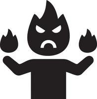 Fire hot icon symbol image vector. Illustration of the danger fire burn image design. EPS 10 vector