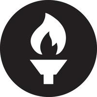 Fire hot icon symbol image vector. Illustration of the danger fire burn image design. EPS 10 vector