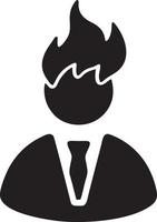 Fire hot icon symbol image vector. Illustration of the danger fire burn image design. EPS 10 vector