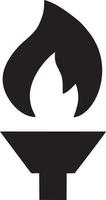 Fire hot icon symbol image vector. Illustration of the danger fire burn image design. EPS 10 vector