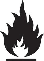 Fire hot icon symbol image vector. Illustration of the danger fire burn image design. EPS 10 vector