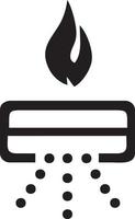 Fire hot icon symbol image vector. Illustration of the danger fire burn image design. EPS 10 vector