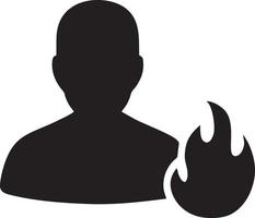 Fire hot icon symbol image vector. Illustration of the danger fire burn image design. EPS 10 vector