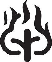 Fire hot icon symbol image vector. Illustration of the danger fire burn image design. EPS 10 vector