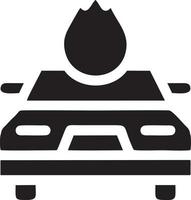 Fire hot icon symbol image vector. Illustration of the danger fire burn image design. EPS 10 vector