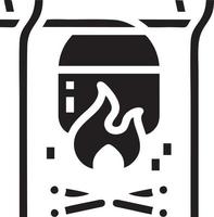 Fire hot icon symbol image vector. Illustration of the danger fire burn image design. EPS 10 vector