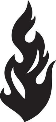 Fire hot icon symbol image vector. Illustration of the danger fire burn image design. EPS 10