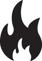 Fire hot icon symbol image vector. Illustration of the danger fire burn image design. EPS 10 vector