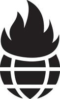 Fire hot icon symbol image vector. Illustration of the danger fire burn image design. EPS 10 vector