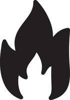 Fire hot icon symbol image vector. Illustration of the danger fire burn image design. EPS 10 vector