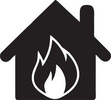 Fire hot icon symbol image vector. Illustration of the danger fire burn image design. EPS 10 vector