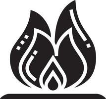 Fire hot icon symbol image vector. Illustration of the danger fire burn image design. EPS 10 vector