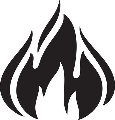 Fire hot icon symbol image vector. Illustration of the danger fire burn image design. EPS 10