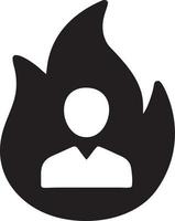 Fire hot icon symbol image vector. Illustration of the danger fire burn image design. EPS 10 vector