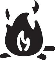 Fire hot icon symbol image vector. Illustration of the danger fire burn image design. EPS 10 vector