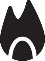 Fire hot icon symbol image vector. Illustration of the danger fire burn image design. EPS 10 vector