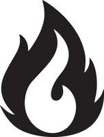 Fire hot icon symbol image vector. Illustration of the danger fire burn image design. EPS 10 vector