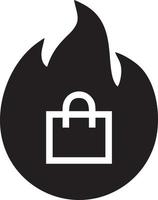 Fire hot icon symbol image vector. Illustration of the danger fire burn image design. EPS 10 vector