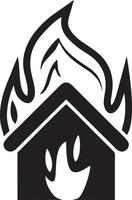 Fire hot icon symbol image vector. Illustration of the danger fire burn image design. EPS 10 vector