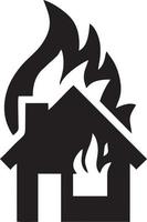 Fire hot icon symbol image vector. Illustration of the danger fire burn image design. EPS 10 vector