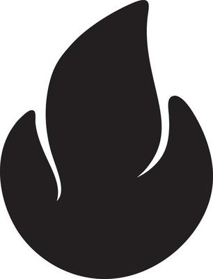Fire hot icon symbol image vector. Illustration of the danger fire burn image design. EPS 10