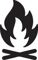 Fire hot icon symbol image vector. Illustration of the danger fire burn image design. EPS 10 vector