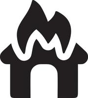 Fire hot icon symbol image vector. Illustration of the danger fire burn image design. EPS 10 vector