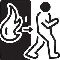 Fire hot icon symbol image vector. Illustration of the danger fire burn image design. EPS 10 vector