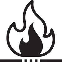 Fire hot icon symbol image vector. Illustration of the danger fire burn image design. EPS 10 vector