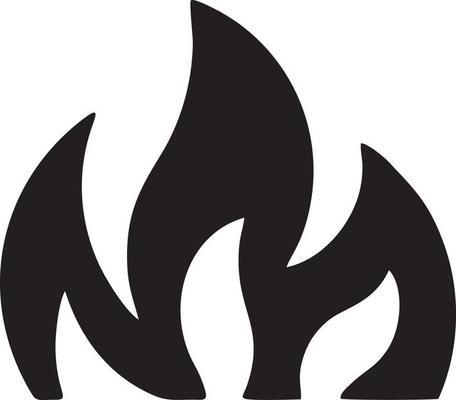 Fire hot icon symbol image vector. Illustration of the danger fire burn image design. EPS 10