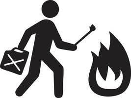 Fire hot icon symbol image vector. Illustration of the danger fire burn image design. EPS 10 vector