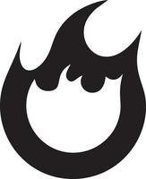 Fire hot icon symbol image vector. Illustration of the danger fire burn image design. EPS 10 vector